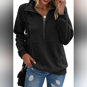 Women's sweatshirt, black, size S
